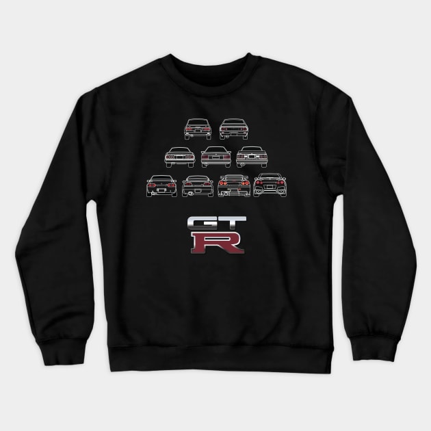 Nissan Skyline Crewneck Sweatshirt by AutomotiveArt